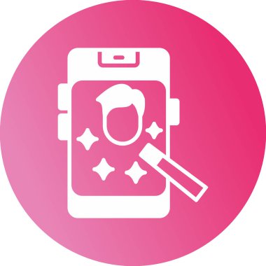 Mobil uygulama süzgeç simgesi, vektör illüstrasyonu basit tasarım