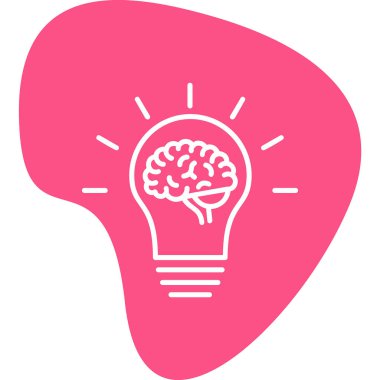 Fikir simgesinin vektör illüstrasyonu 