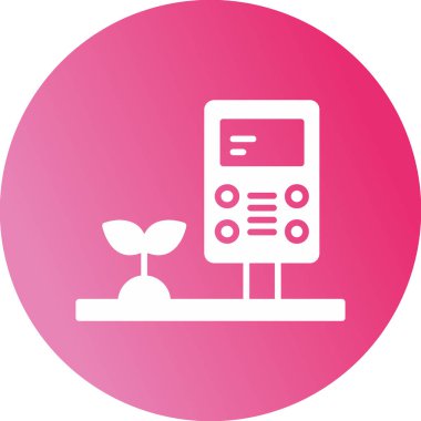 Termostat simgesi, vektör illüstrasyonu basit tasarım