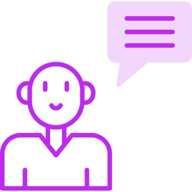 Topluluk Yöneticisi Web simgesi vektör illüstrasyonu