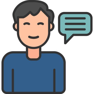 Tavsiye Ağı simgesi basit illüstrasyon