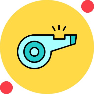 Web tasarımı için ıslık simgesi, vektör illüstrasyonu 