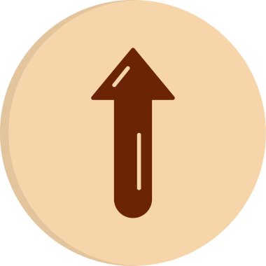 Yukarı Ok web simgesi, vektör illüstrasyonu
