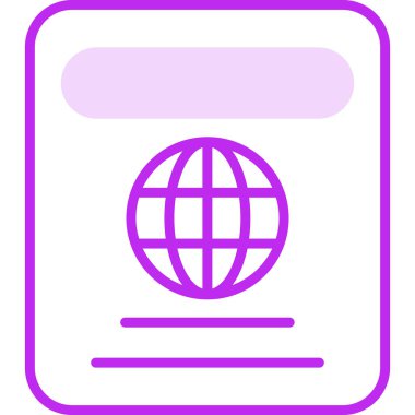 Modern Pasaport Kontrol simgesinin vektör çizimi           