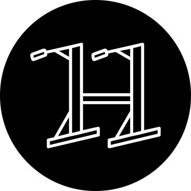 dip çubuğu vektör simgesinin özet çizimi