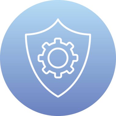 Veri koruma simgesi, vektör çizim                  