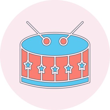 Web simgesi davul, illüstrasyon vektör 