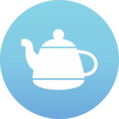 Vektör illüstrasyonu, çaydanlık ağı simgesi 