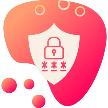 Gizlilik simgesi vektör illüstrasyon tasarımı