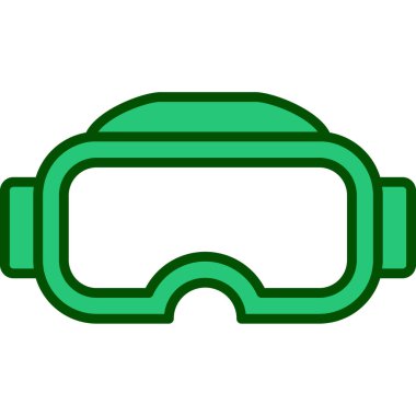 Gözlükler. Web simgesi basit illüstrasyon