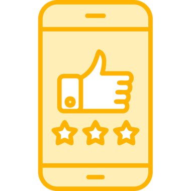 derecelendirme simgesi, vektör illüstrasyonu basit tasarım