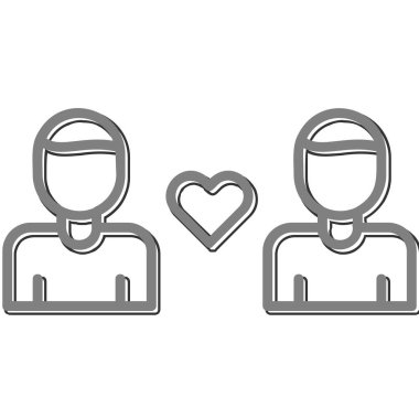 Empati simgesinin vektör çizimi. Psikoloji