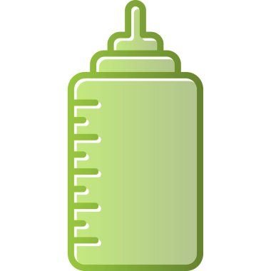 bebek şişe simgesi, vektör illüstrasyonu