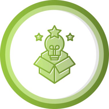 Bir yaratıcılık simgesinin vektör illüstrasyonu 