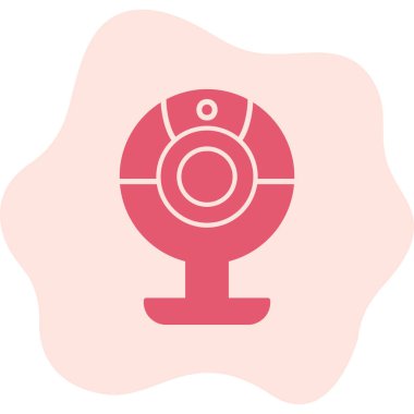 Web kamera simge vektör çizim
