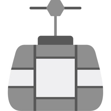 Funicular web simgesi, vektör illüstrasyonu