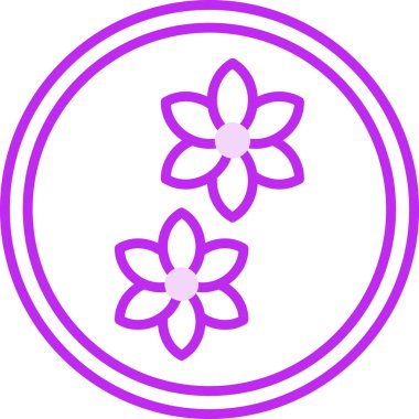 çiçek web simgesi, vektör illüstrasyonu, koku konsepti      