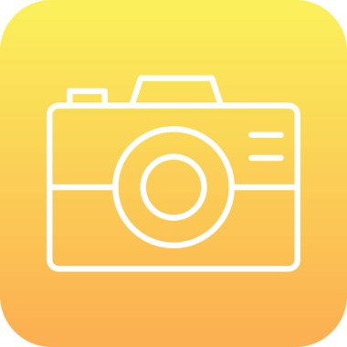 kamera simgesi vektör illüstrasyonu 