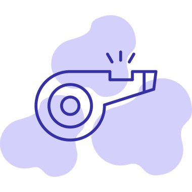 Web tasarımı için ıslık simgesi, vektör illüstrasyonu 