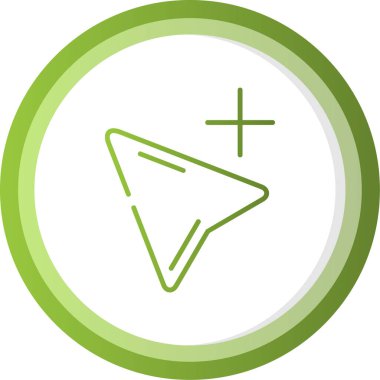 computer cursor icon, vector illustration simple design