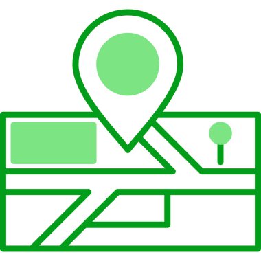 konum. Web simgesi basit illüstrasyon 