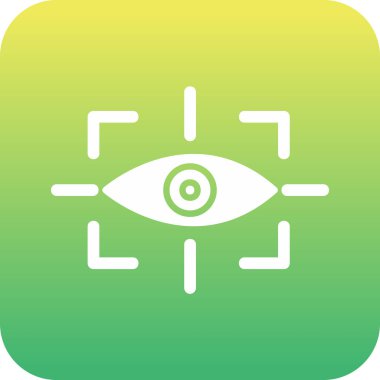 vizyon web simgesi, vektör illüstrasyonu 