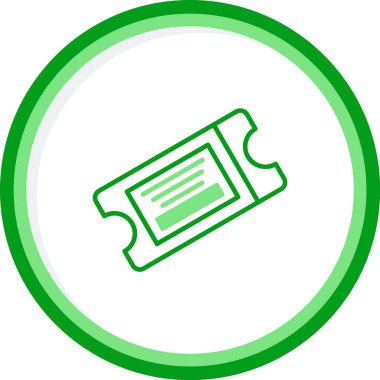 Bilet. Web simgesi basit illüstrasyon