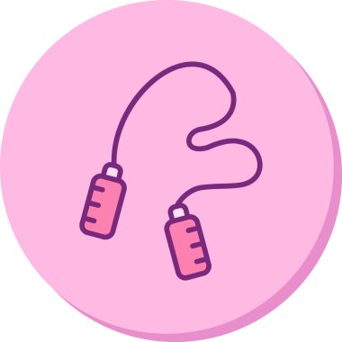 atlama ipi web simgesi, illüstrasyon vektör