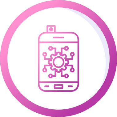 Otomatik ağ simgesi vektör illüstrasyonu 