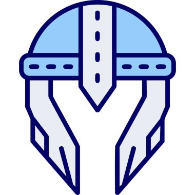 Kask simgesi vektör illüstrasyonu 