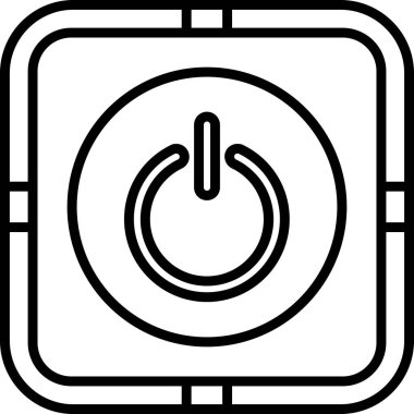 güç düğmesi vektör illüstrasyonu 