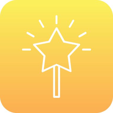 Yıldız web simge vektör çizim 