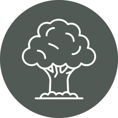 Ağaç. Web simgesi basit illüstrasyon 