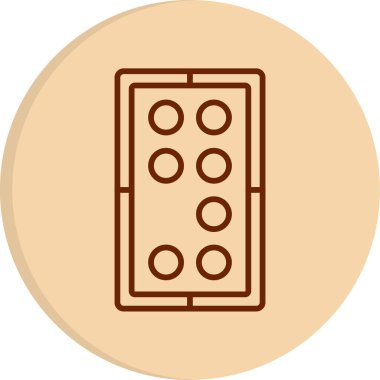 Düğme simgesi ögesinin vektör illüstrasyonu 