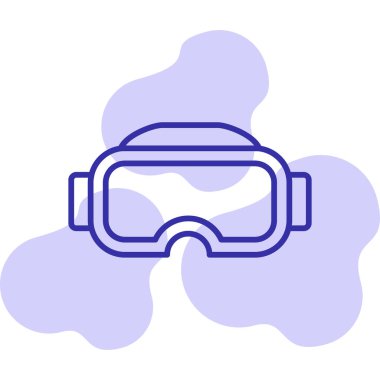 Gözlükler. Web simgesi basit illüstrasyon