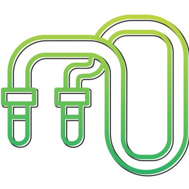 Halat düzlüğü simgesi, vektör illüstrasyonu 