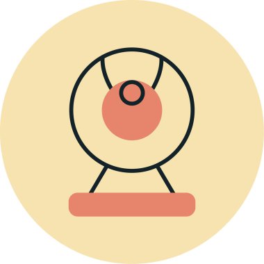 Web kamera simge vektör çizim