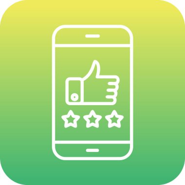 derecelendirme simgesi, vektör illüstrasyonu basit tasarım