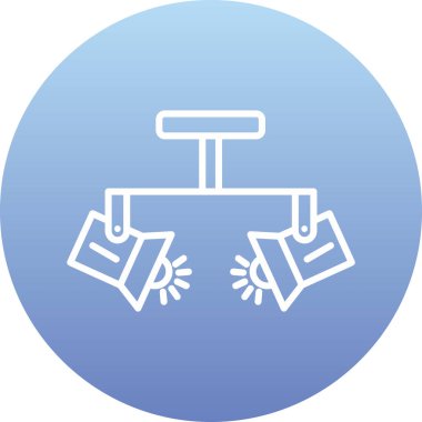 Spotlight simgesi, web basit illüstrasyon