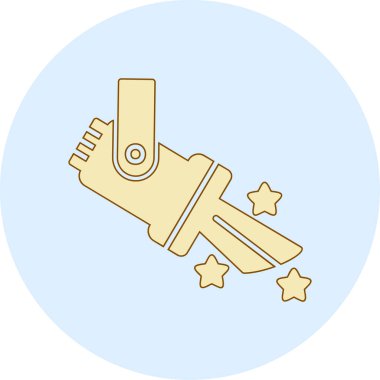 Spotlight simgesi, web basit illüstrasyon