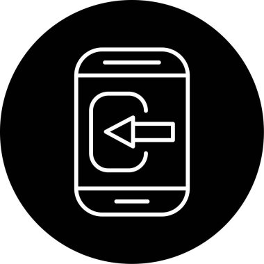 Akıllı Telefon web simgesi basit illüstrasyonunu kontrol et