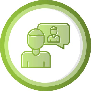 öz farkındalık simgesi, vektör illüstrasyonu basit tasarım