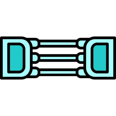 Göğüs açıcı simgesinin web illüstrasyonu