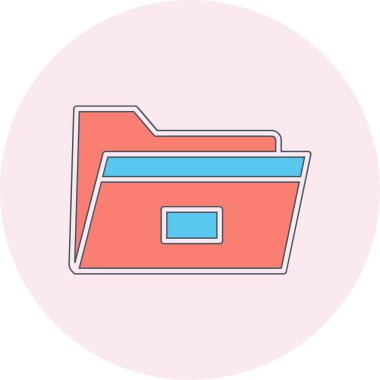 Dosya. Web simgesi basit illüstrasyon 