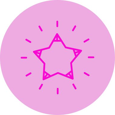 Yıldız web simge vektör çizim 