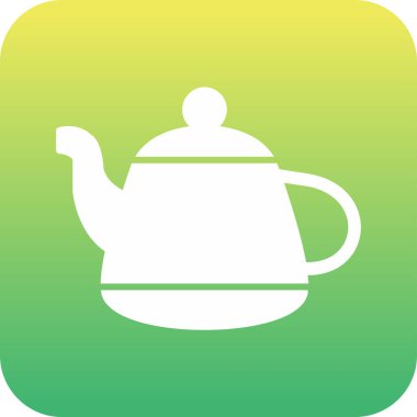 Vektör illüstrasyonu, çaydanlık ağı simgesi 