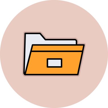 Dosya. Web simgesi basit illüstrasyon 