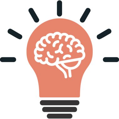 Fikir simgesinin vektör illüstrasyonu 