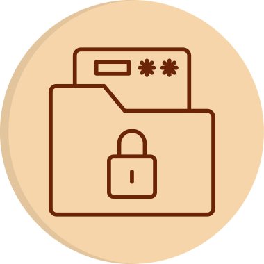 kilit düz simge vektör çizim