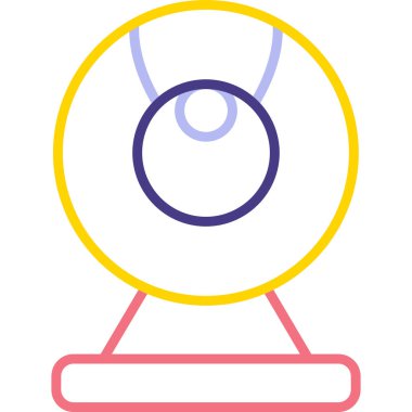 Web kamera simge vektör çizim